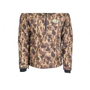 NEW DIXIE DECOY men's shell pullover in frog skin camo